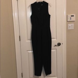 Fitted black jumpsuit